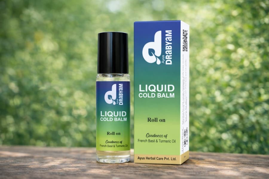 Drabyam Liquid Cold Balm Roll-On – 10ml